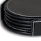 Dacasso Rustic Black Leather Coaster Set with Holder AG-1245 - alternate 7